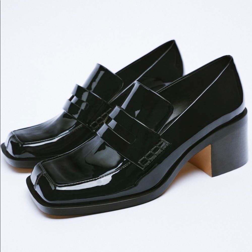 Zara Heeled Loafers 38